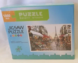 Couple in Paris 1000 Piece Puzzle Benefit Wisdom - Bild 1 von 1