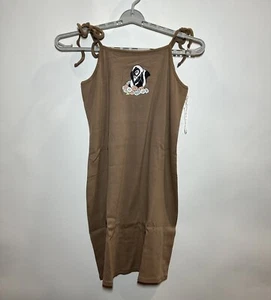 Women's Disney's Plus Size Flower Sleeveless Graphic Dress - Brown 2X - Picture 1 of 2