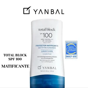 Protector Solar Mattificante Yanbal Total Block SPF100 /Protector Matificante sin Brillo - Imagen 1 de 2