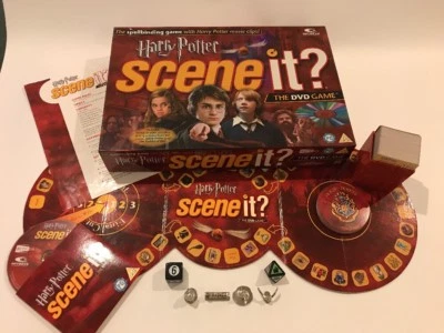 Scene It? Harry Potter DVD Family Board Game by Mattel 2005 Complete Never Used - Image 1 of 4
