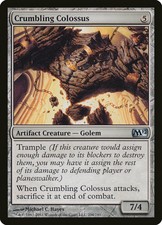 1x FOIL Crumbling Colossus M12 No204 MTG Magic 2012 NM/UNPLAY English UC card x1