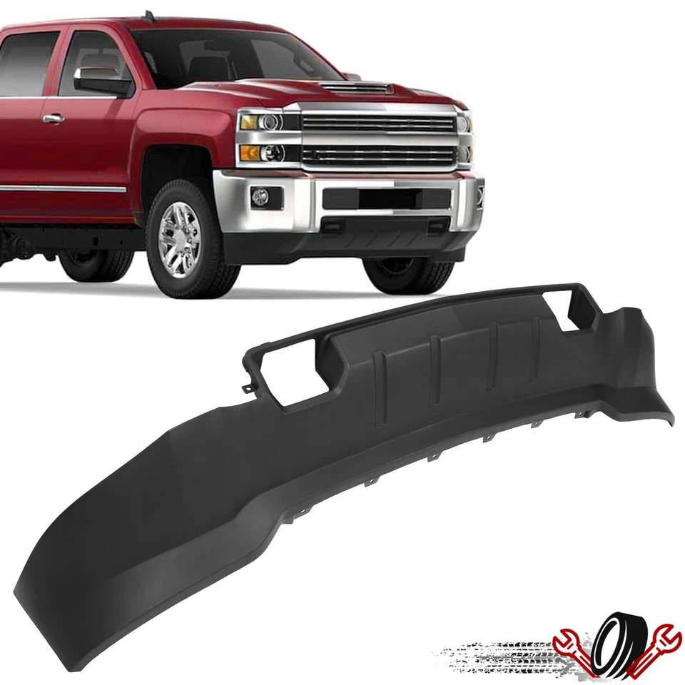 For Chevy Silverado 2500HD 3500HD 15-19 Front Deflector Bumper Valance Textured Foto 1 de 4