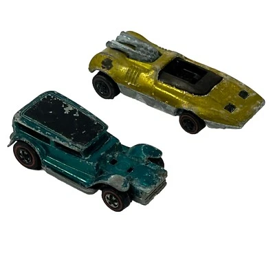 Hot Wheels Redline автомобиль лот из 2 The Demon And Peeping Bomb синий зеленый - Изображение 1 из 4