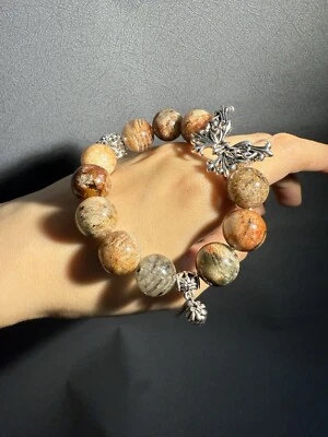 Special Price！14.3mm  Natural Thousands-Layer Phantom Quartz Bracelet Butterfly - Image 1 of 4