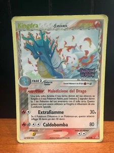 CARTA POKEMON KINGDRA 10/110 HOLO STAMP EX FANTASMI DI HOLON 2006 RARA ITALIANO - Foto 1 di 2