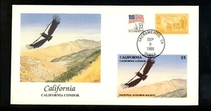 Commemorative Cover Birds National Audubon Society California CA Condor - Picture 1 of 2