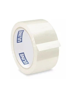 Cinta de embalaje industrial transparente Uline - 2 rollos - 2 mil 2" x 55 yardas S-200 - Imagen 1 de 1