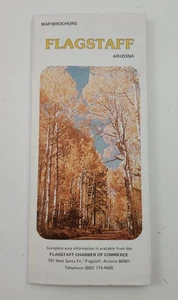 Arizona Flagstaff Vintage Fold Out Tourist Street Road Map with Ads 1978 - Picture 1 of 9