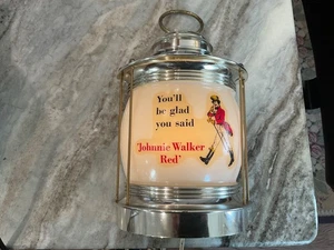 JOHNNIE WALKER ROJO WHISKY VINATGE ILUMINADO BAR LETRERO LÁMPARA - Imagen 1 de 5