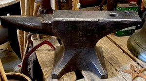 Rare Peter Wright Horseshoe Anvil Blacksmithing Marked 97lbs - Picture 1 of 14