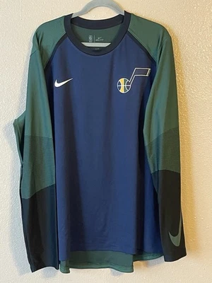 Men’s 2XL NWOT Utah Jazz Nike Dri-Fit Shooting Long Sleeve Shirt - Image 1 of 4