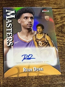 RYAN DUNN 2024-25 Topps Finest Rookie Masters Silver Refractor Auto #MA-RD - Picture 1 of 2