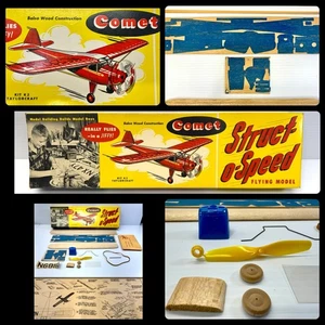 Comet Struct-O-Speed Taylorcraft Kit #K-3 Circa 1951 Excellent New in Box - Picture 1 of 24