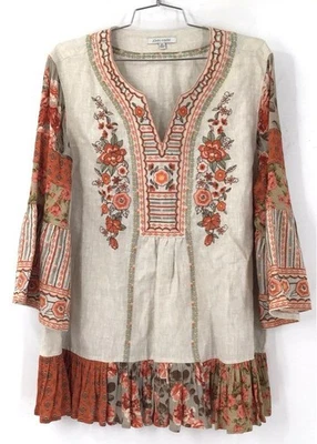 NWT John Mark Women's Multicolor Floral Tunic Top - Size XL - Image 1 of 4