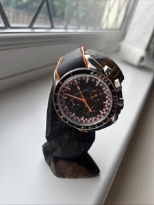 Mens 40mm Men's Quartz Moon Doodlebug Chronograph Watches Deployment Strap Extra - Picture 1 of 11