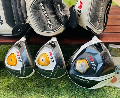 LH Taylormade R11 1w 3w 5w 3clubs S Flex RH Golf Driver Fairway wood - Image 1 of 4