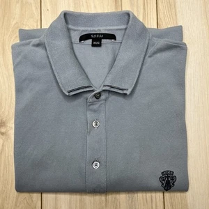 Gucci Polo Shirt Hysteria Crest Men's Size Large Blue Short Sleeve Collared Top - Picture 1 of 13