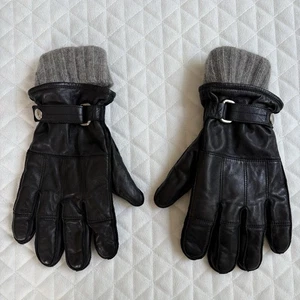 Coach 3 in 1 Herren Handschuhe schwarz Leder Kaschmir Winterhandschuhe schwarz und grau - Bild 1 von 15