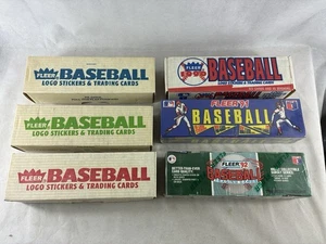 Carte da baseball Fleer sigillate in fabbrica. 1987,88,89,90,91,91 *Leggi* - Foto 1 di 11