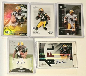 Packer Lot! Alex Green Rookie Relic Auto RPA /299 Matthews Gold, Favre, Cobb RC - Bild 1 von 8