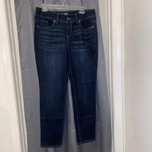 NOBO Skinny Jeans Juniors 17 Mid Rise 32X28 Dark Blue Wash No Boundaries - Picture 1 of 6