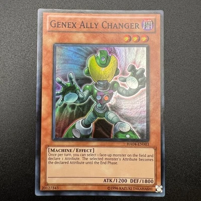 YuGiOh Genex Ally Changer HA04-EN003 Super Rare Unlimited NM - Image 1 of 2