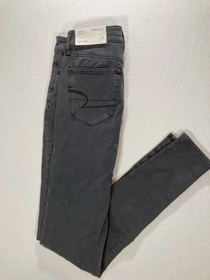 American Eagle Regular High-Rise Jegging Gray Super Super Stretch Size 00 NWT - Image 1 of 4