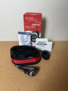 Omron HR-100C Heart Rate Monitor Watch Alarm  Water-Resistant Stop Watch Jogging - Picture 1 of 11