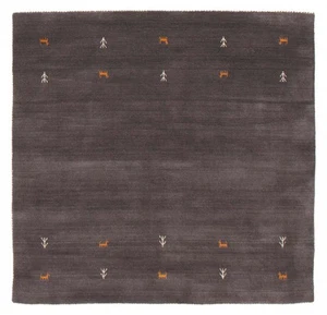 Vintage Hand-Knotted Tribal Carpet 4'10" x 4'9" Traditional Wool Rug - Picture 1 of 9