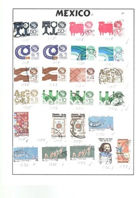 SOUTH AMERICA MEXICO USED 4 PHOTO'S OLD WITH CATALOGUE NUMBERS LOT 11T - Image 1 of 4