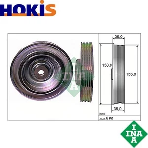 BELT PULLEY CRANKSHAFT 544 0087 10 FOR CITROËN JUMPY/Platform/Chassis/Van C15 - Picture 1 of 6