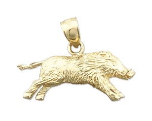 Colgante Jabalí Oro 14K - Imagen 1 de 6