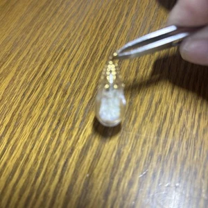 Vintage floating opal tulip pendant - Picture 1 of 6