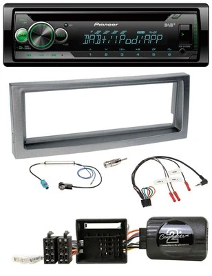 Pioneer USB MP3 DAB Lenkrad CD Autoradio für Citroen C5 ab 2005 grau-metallic - Bild 1 von 4