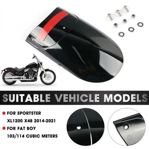 Kotflügelverlängerung Vorne Fender für Sportster XL1200 X48 Fat Boy 103 / 114 - Picture 1 of 9