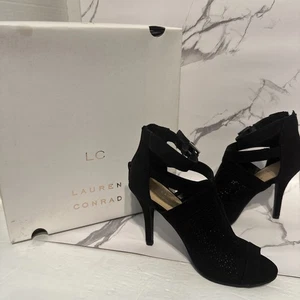 LC Lauren Conrad Yarrow Women’s Ankle Boots Bootie Black Size 6 - Picture 1 of 7