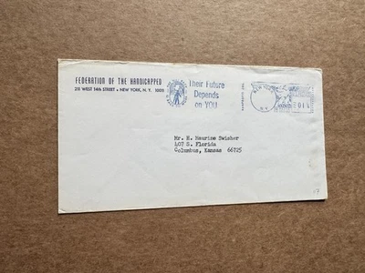 US Medical Meter Cover (117) +1960s Handicapped Federation +Their-Future-On-U Ad - Image 1 of 2