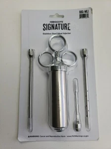 Fleischinjektor Spritze Set mit 3 Marinade Injektornadeln für BBQ Grill Truthahn - Bild 1 von 7