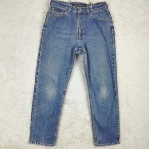 Vtg DKNY Womens Jeans 90's Slim Straight Leg High Waist Denim Blue Light Wash 14 - Picture 1 of 12