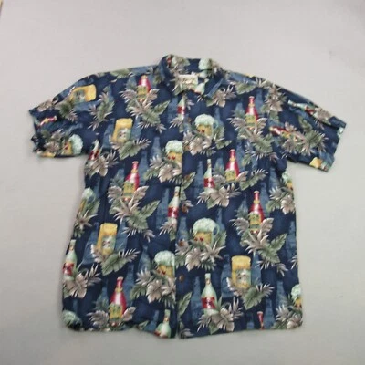 Camisa Steve & Berry's Para Hombre Mediana Manga Corta Abotonada Floral Hawaiana Foto 1 de 4
