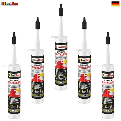 Bitumenkleber 5 x 310 ml Dichtstoff Dachdicht Bitumen Dichtmasse Schindelkleber - Bild 1 von 4