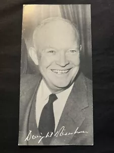 1956 Dwight Eisenhower Re-Election Campaign Card Connecticut Politics President - Picture 1 of 4