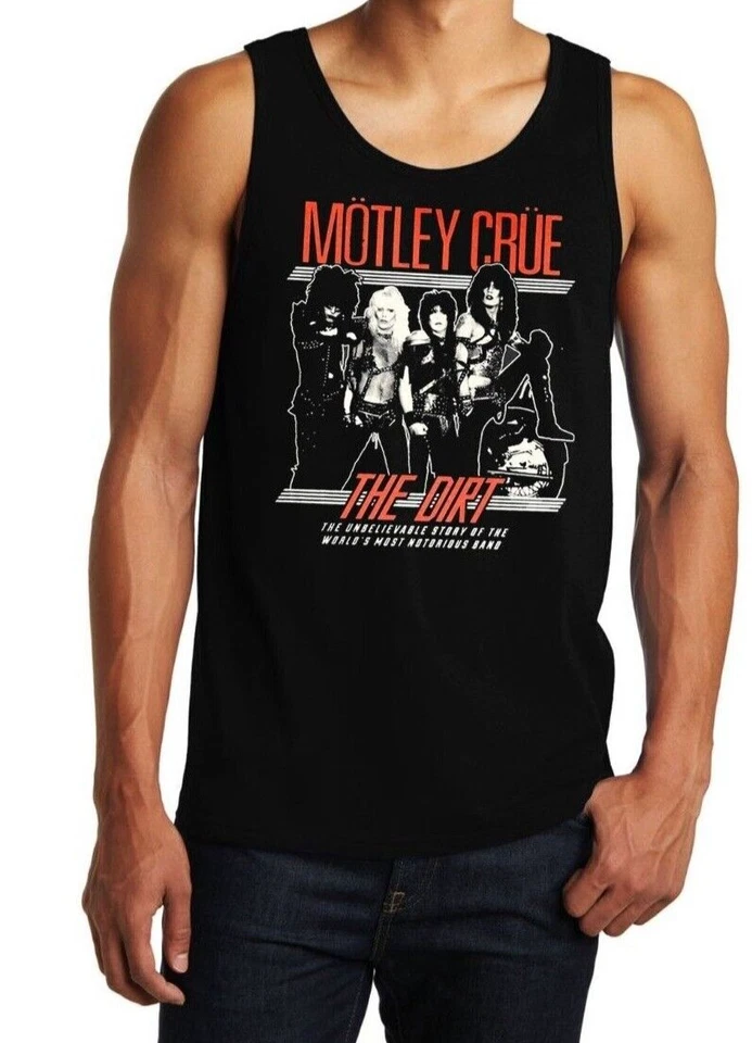 Motley Crue The Dirt Rock Band Black Tank Top Men's Sizes - Image 1 of 1