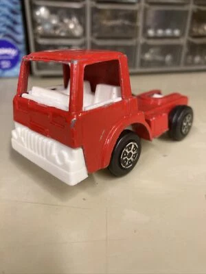 Vintage 1970 Tootsie Toy Red Metal and Plastic Semi Truck Cab 3.25"  - Image 1 of 4