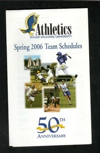 Roger Williams Hawks 2006 béisbol lacrosse primavera deportes bolsillo calendario CCC - Imagen 1 de 1