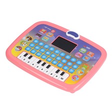 (Rosa) Computer portatile interattivo ABS prescolare per bambini che imparano computer educativo