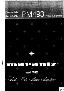 Manual de servicio instrucciones para Marantz PM-493 - Imagen 1 de 1