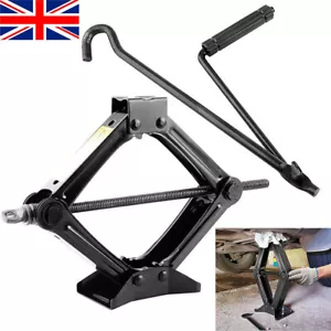 2 Ton Tonne Scissor Wind Up Jack for Car Van with Crank Speed Handle Heavy Duty - Picture 1 of 10