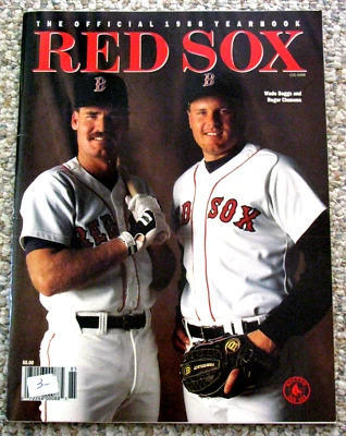 BOSTON RED SOX YEARBOOKS 1988 & 1990 plus BOSTON BASEBALL MAGAZINE JUNE 2008 - Image 1 of 3