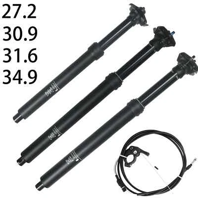 ZOOM Mountain Bike Dropper Adjustable Seatpost Internal External Manual Routing  - Image 1 of 4